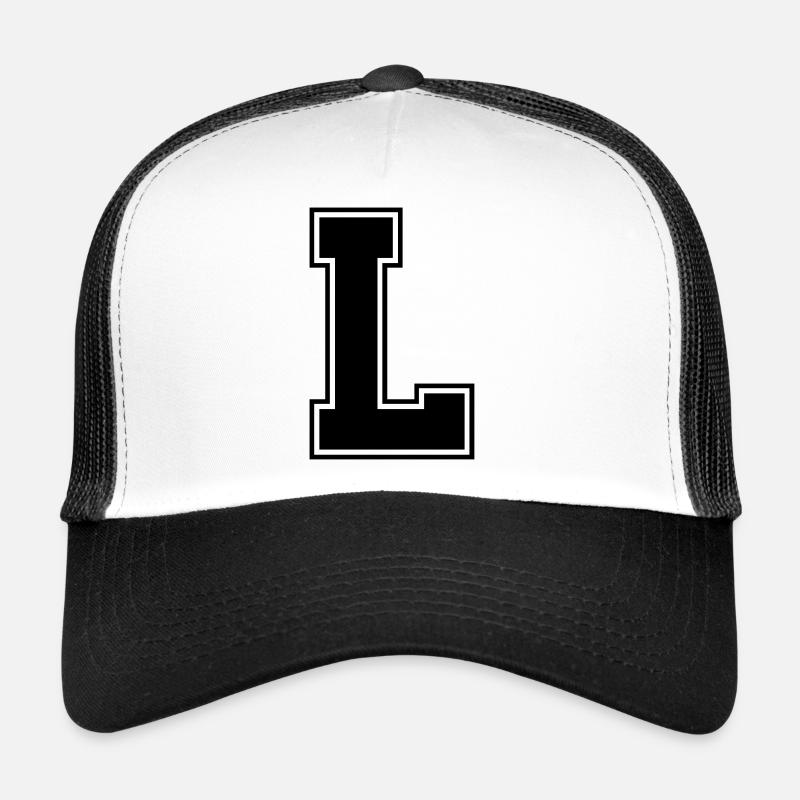 l_symbol - Trucker Cap - Weiß/Schwarz