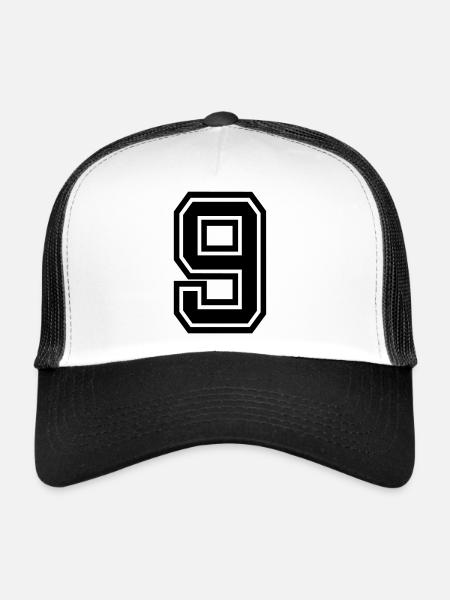 9 - Trucker Cap - white/black - Front