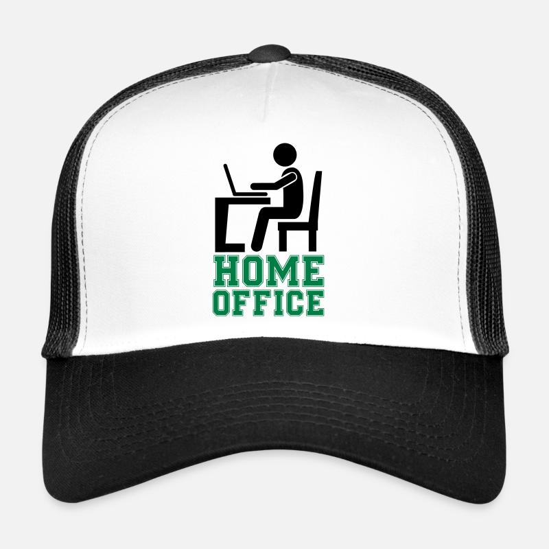 travail à l’ordinateur bureau à domicile Casquette trucker 