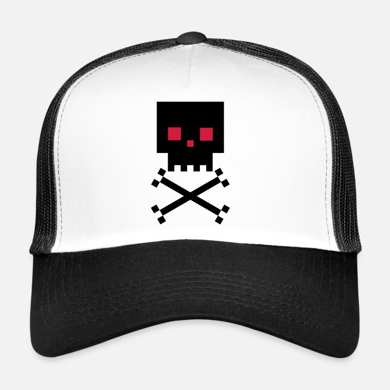 tête morte à tête carrée Casquette trucker 