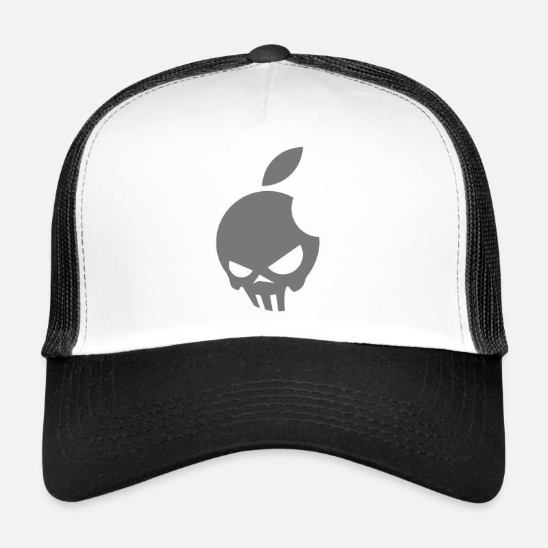 indianer schaedel - Trucker Cap - Weiß/Schwarz