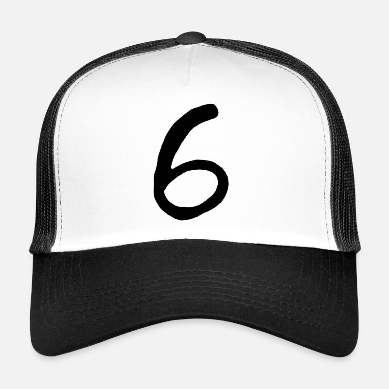 six - Trucker Cap - Weiß/Schwarz
