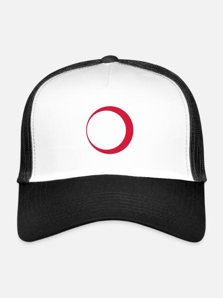 Cercle - Casquette trucker  - blanc/noir - Devant