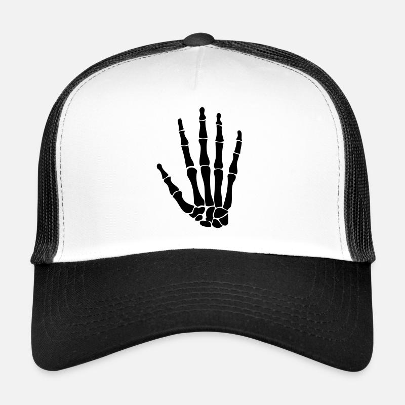 skeleton hand Trucker Cap
