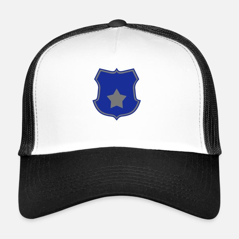Polizei - Trucker Cap - Weiß/Schwarz