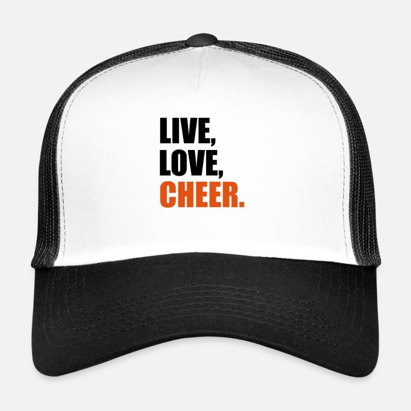 cheerleader - Trucker Cap - Weiß/Schwarz