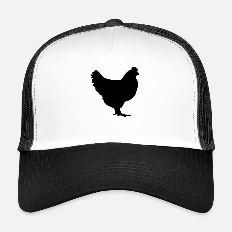 huhn - Trucker Cap - Weiß/Schwarz