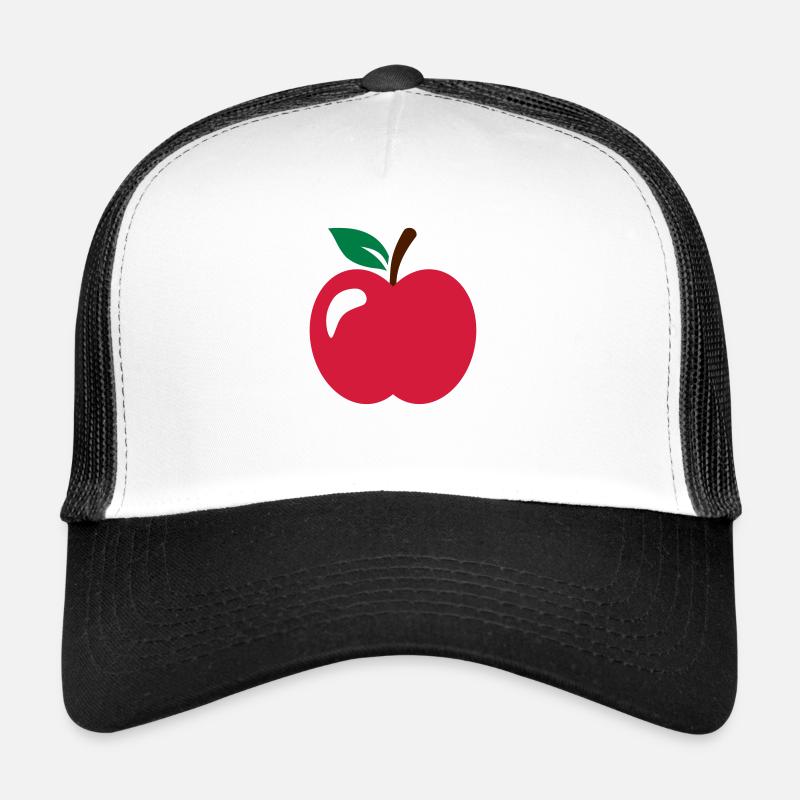 Apfel - Trucker Cap - Weiß/Schwarz