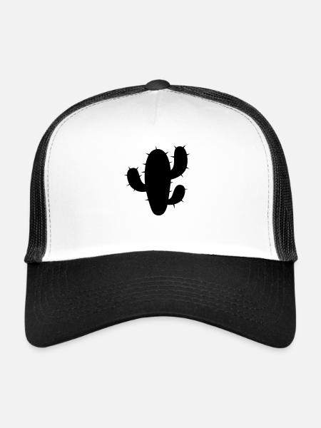 cactus - Casquette trucker  - blanc/noir