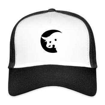 Sternbild Stier - Trucker Cap - Weiß/Schwarz - Vorne