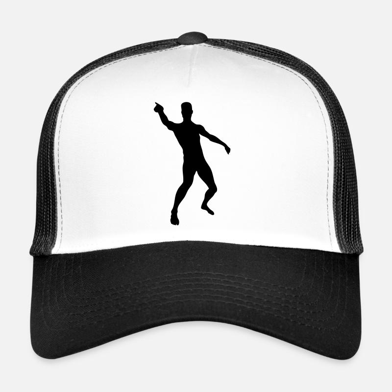 Man body Silhouette vector design Trucker Cap