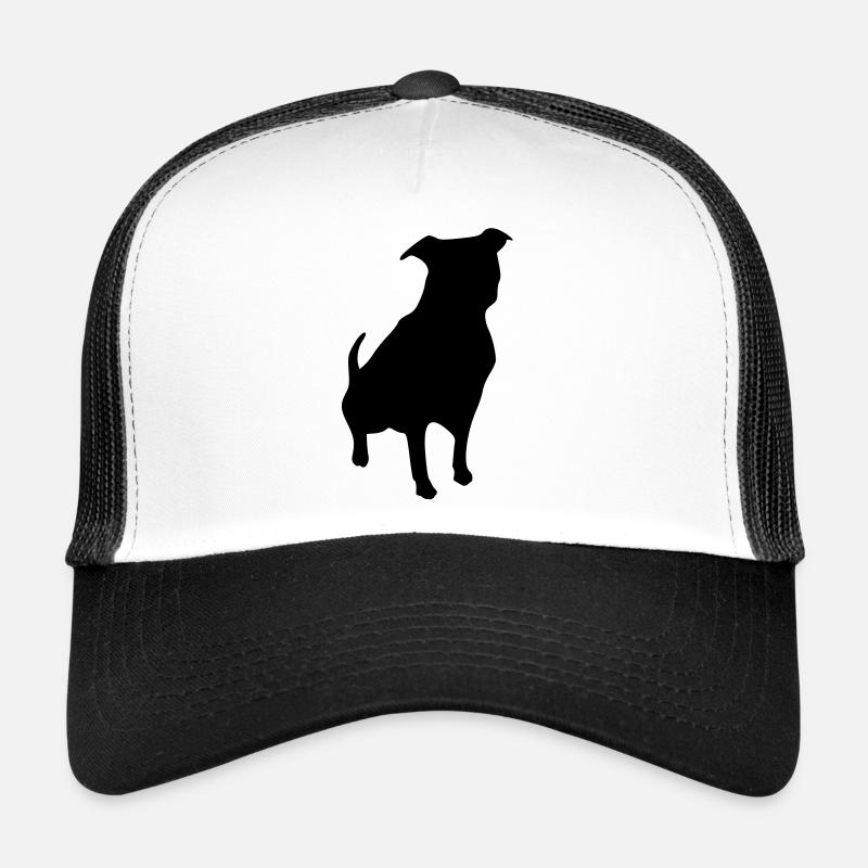 Hund - Trucker Cap - Weiß/Schwarz