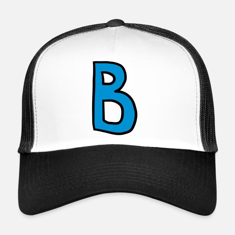 Buchstabe B Comic Cartoon Trucker Cap
