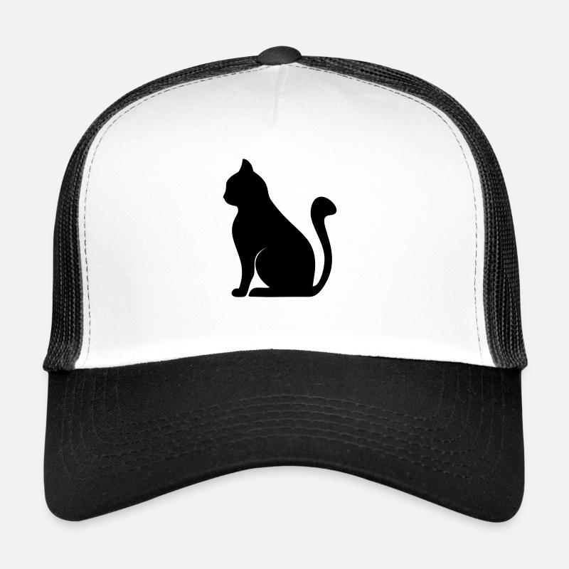 silhouette de chat Casquette trucker 