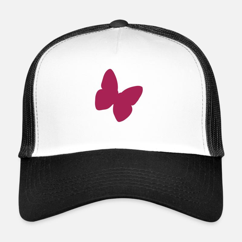 butterfly - Trucker Cap - Weiß/Schwarz