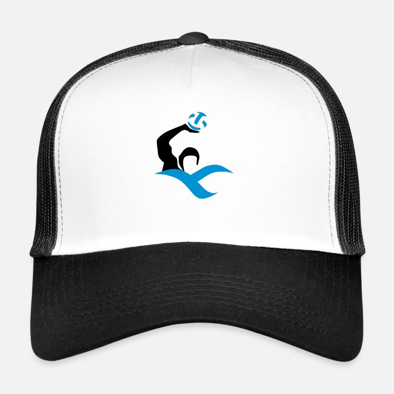 wasserball - Trucker Cap - Weiß/Schwarz