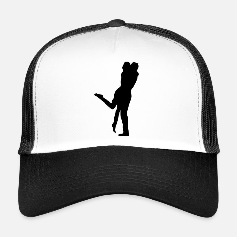 Kuss - Trucker Cap - Weiß/Schwarz