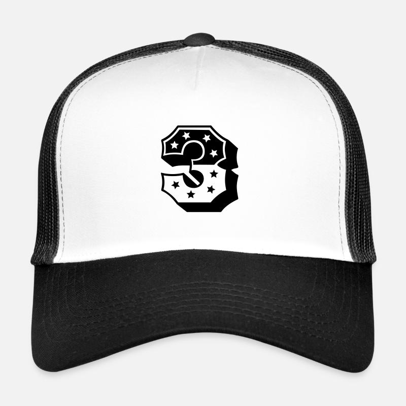 Numéro trois Casquette trucker 