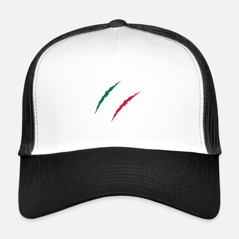 Scars Italia - Casquette trucker  - blanc/noir