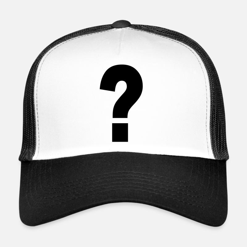 point d'interrogation Casquette trucker 