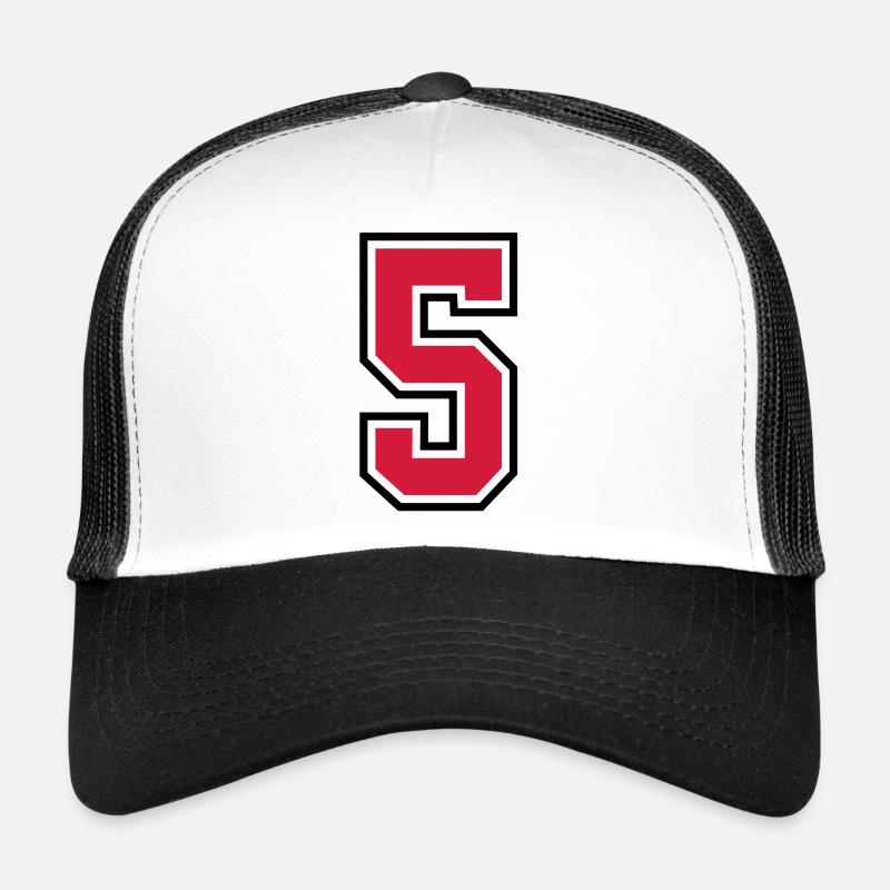 sports jersey number 5 five Casquette trucker 