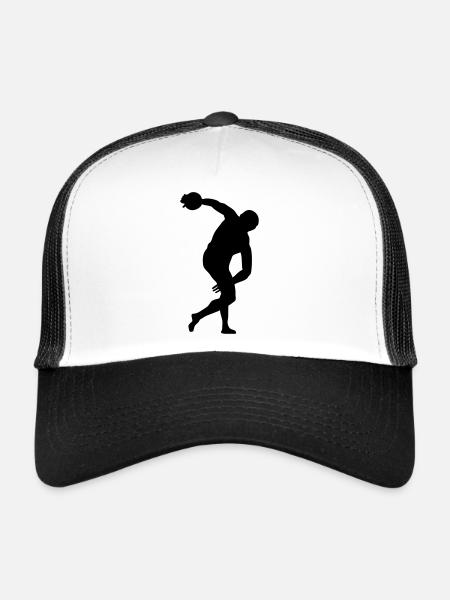 discus throw - Trucker Cap - white/black - Front
