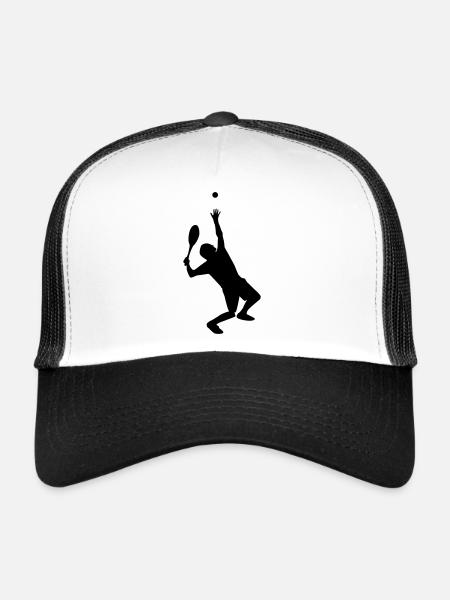 Tennis - Trucker Cap - Weiß/Schwarz