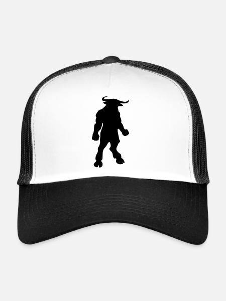 minotaur MONSTER - Trucker Cap - white/black - Front