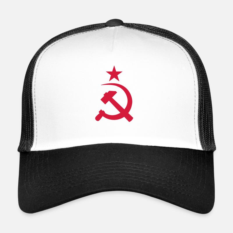 URSS__V002 - Trucker Cap - Weiß/Schwarz