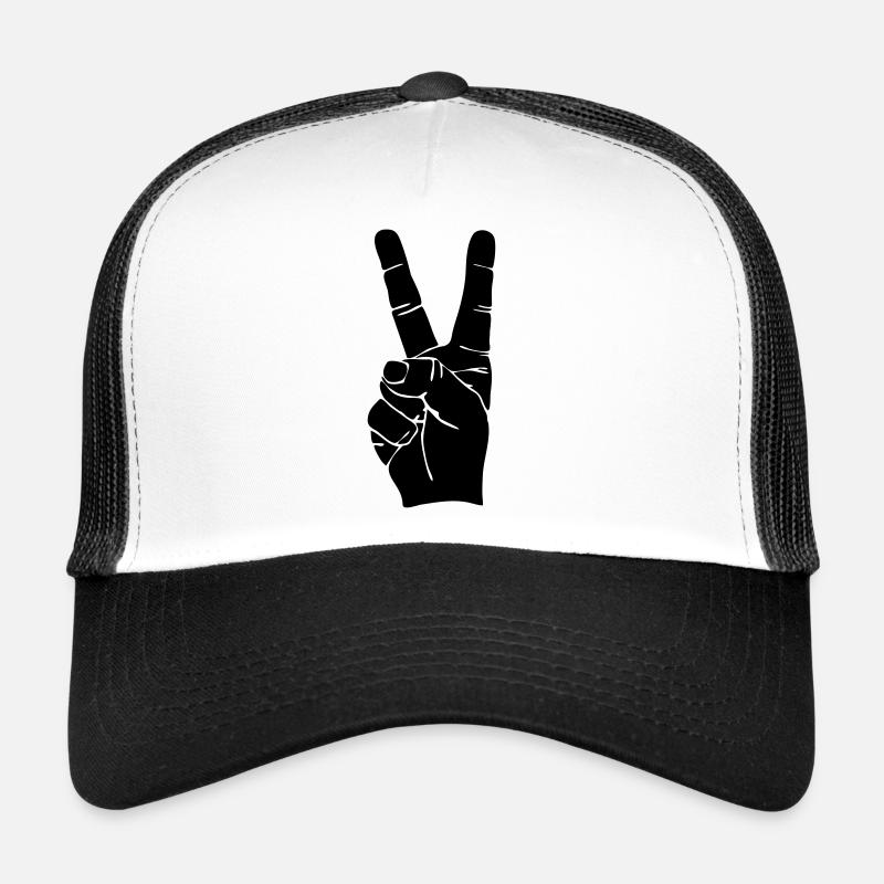 peace zeichen hand (dh) Trucker Cap