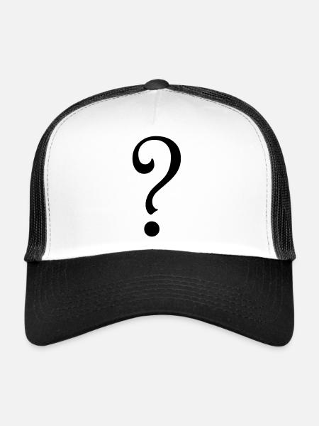 Mystere - Casquette trucker  - blanc/noir - Devant