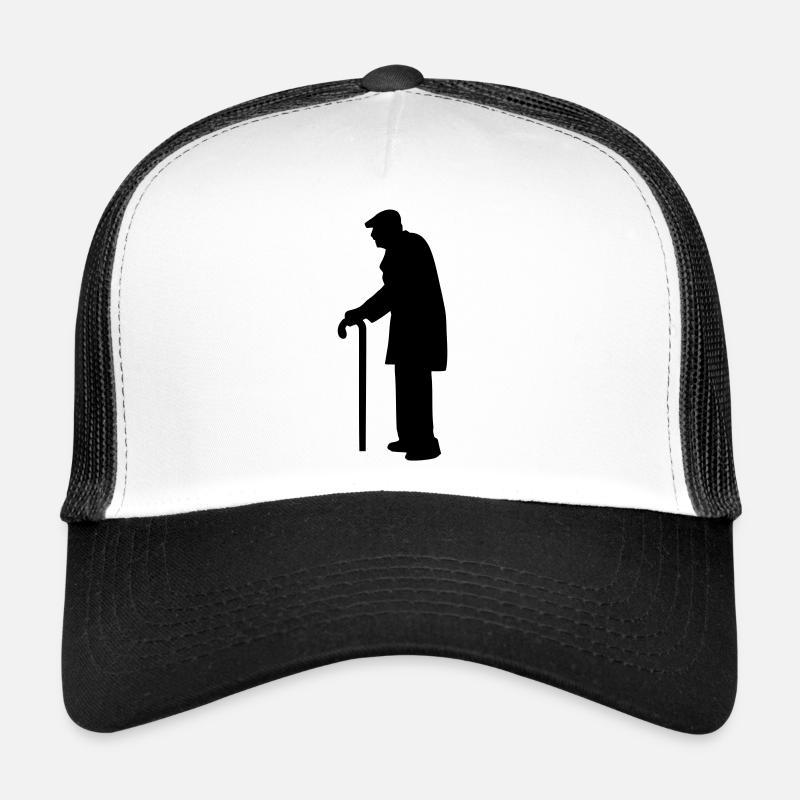 Rentner - Trucker Cap - Weiß/Schwarz