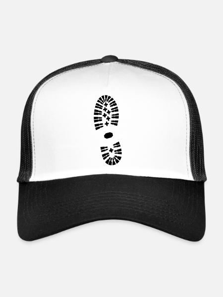 Footprint (super cheap) - Casquette trucker  - blanc/noir - Devant