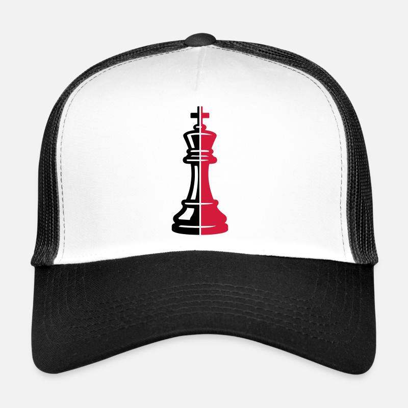 Pièce du roi des échecs Casquette trucker 