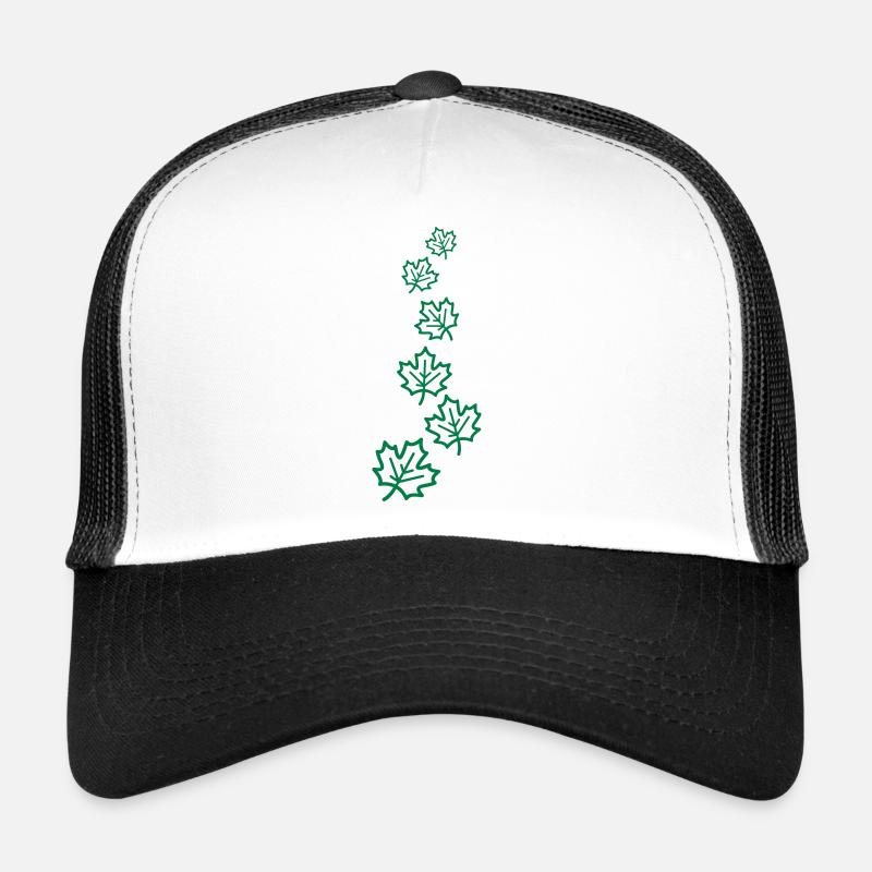 Maple Leaf Leaves Autumn Icon Trucker Cap