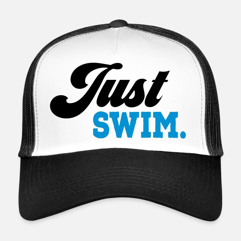schwimmen - Trucker Cap - Weiß/Schwarz