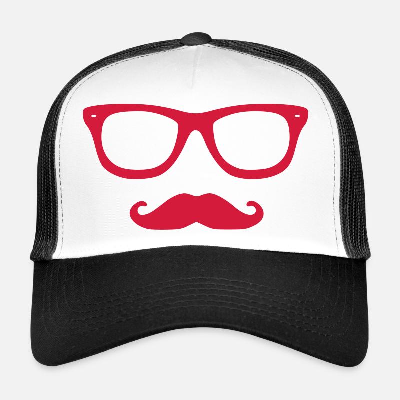 LUNETTE moustache Casquette trucker 