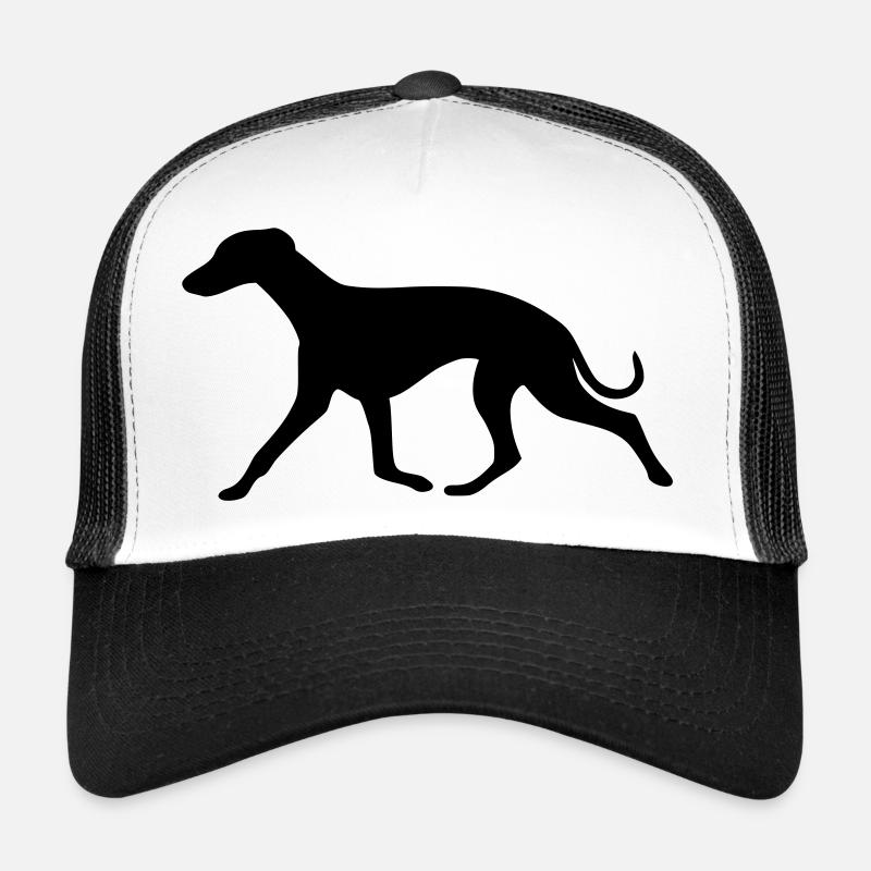 whippet2_cb - Casquette trucker  - blanc/noir