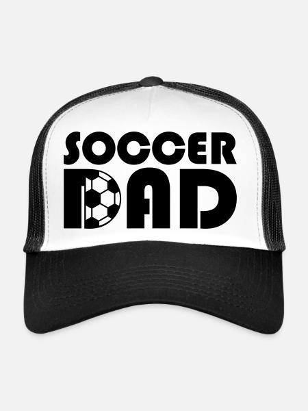 Soccer Dad Design Football Club - Casquette trucker  - blanc/noir - Devant