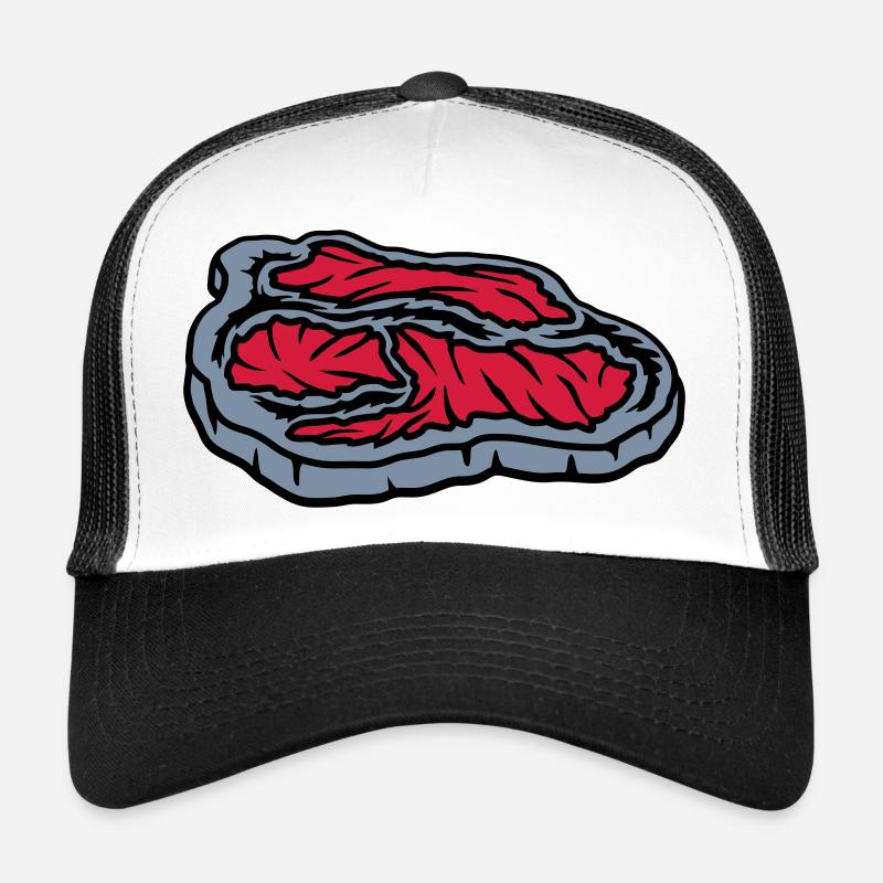 Steak juteux sanglant Grill Master Casquette trucker 