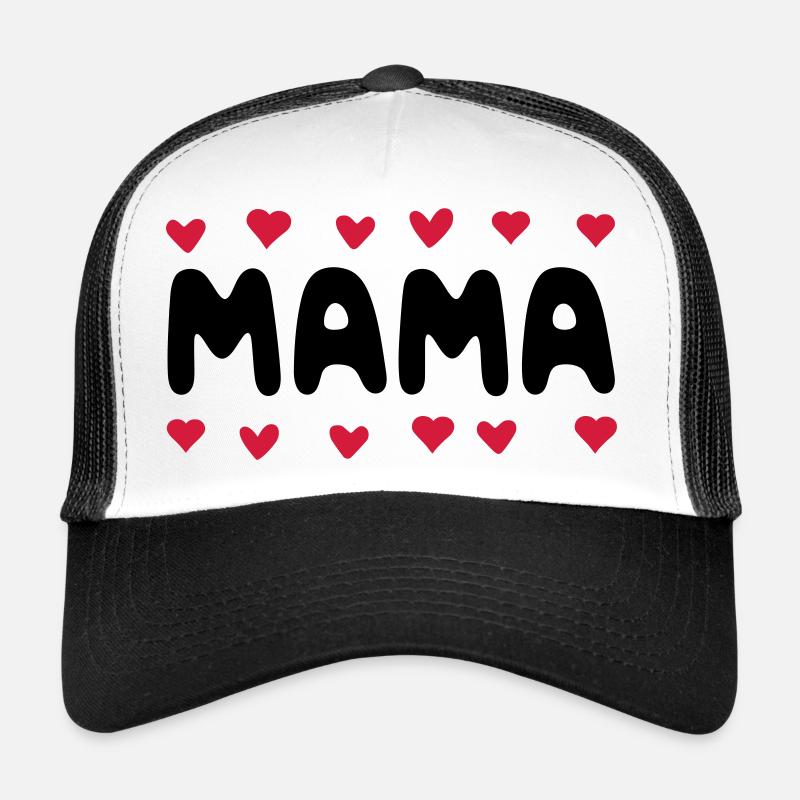 Mama - Trucker Cap - Weiß/Schwarz