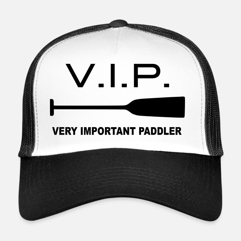 VIP Very Important Paddler Drachenboot Kanu 1c - Trucker Cap - Weiß/Schwarz