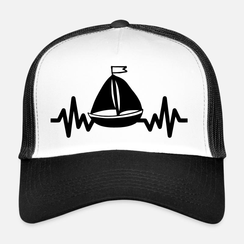 Bateau c'est la vie, capitaine, marin, mer Casquette trucker 