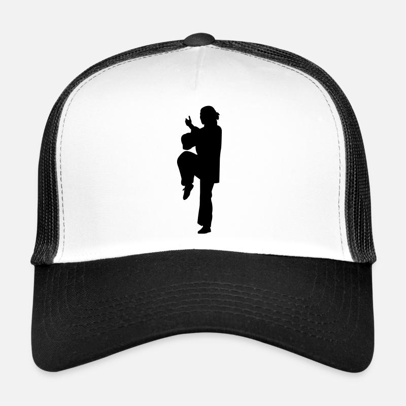 kung fu - Trucker Cap - Weiß/Schwarz