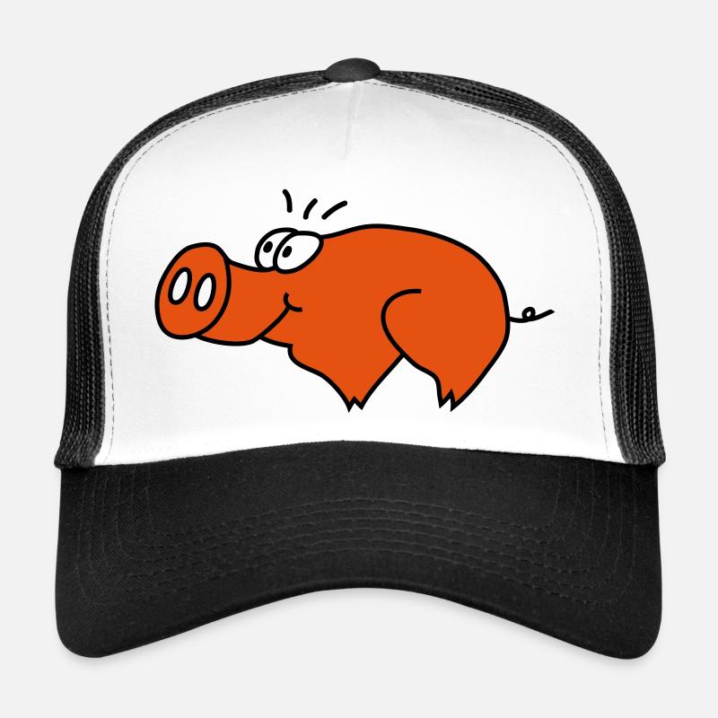 Schwein - Trucker Cap - Weiß/Schwarz