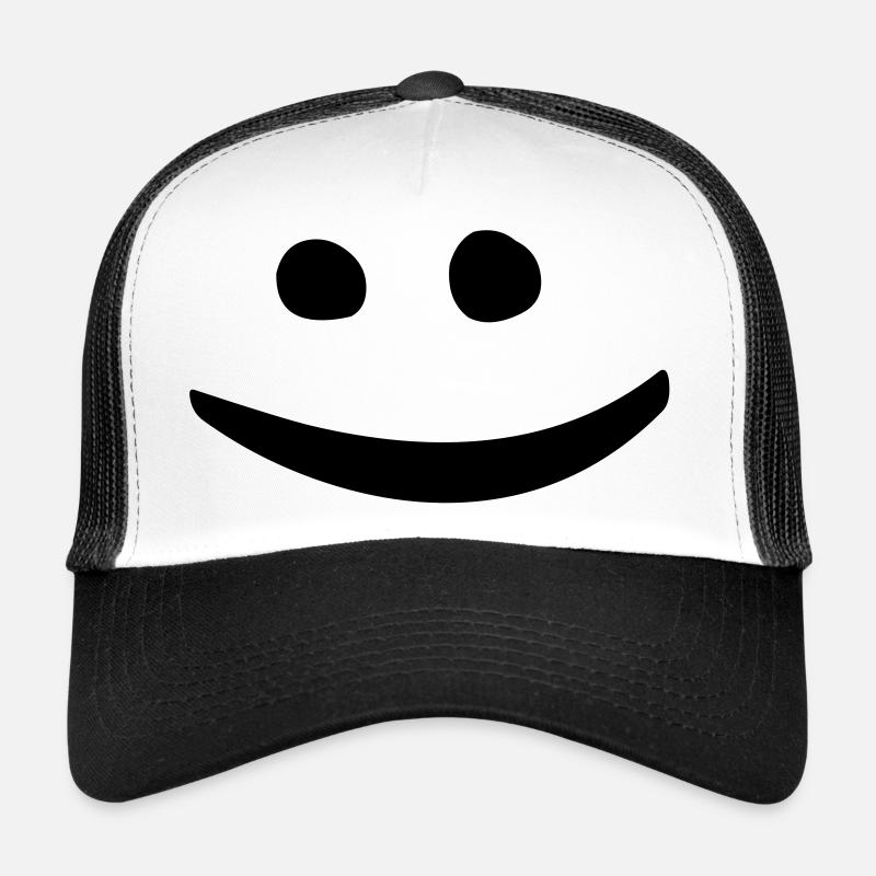 lächeln - Trucker Cap - Weiß/Schwarz