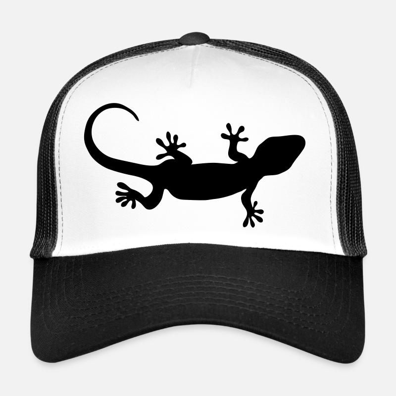 Gecko - Trucker Cap - Weiß/Schwarz
