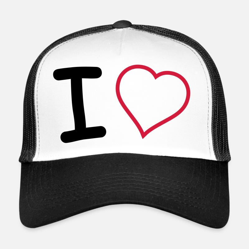 I Love Trucker Cap