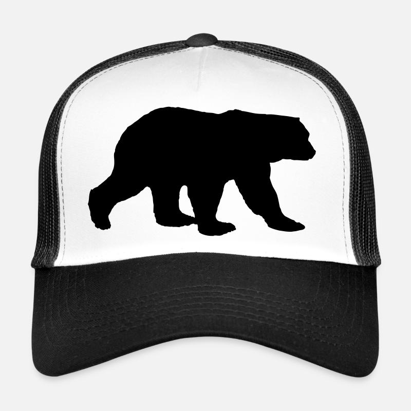 Silhouette d’ours Casquette trucker 
