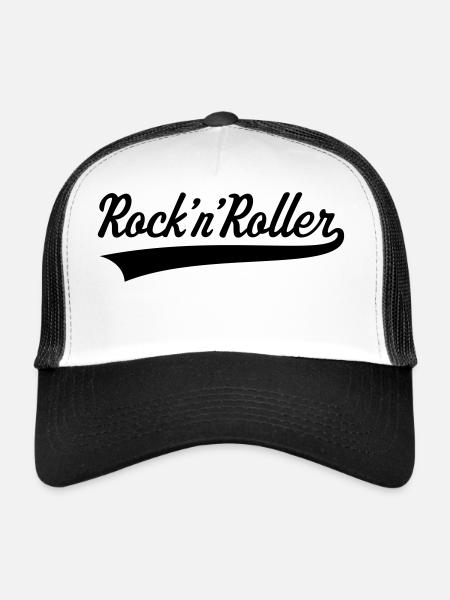 Rock ’n’ Roller - Trucker Cap - white/black - Front